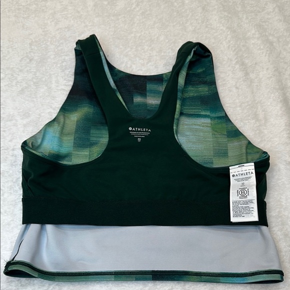 Athleta Green Fitted Crop Tank Top - Picture 7 of 12